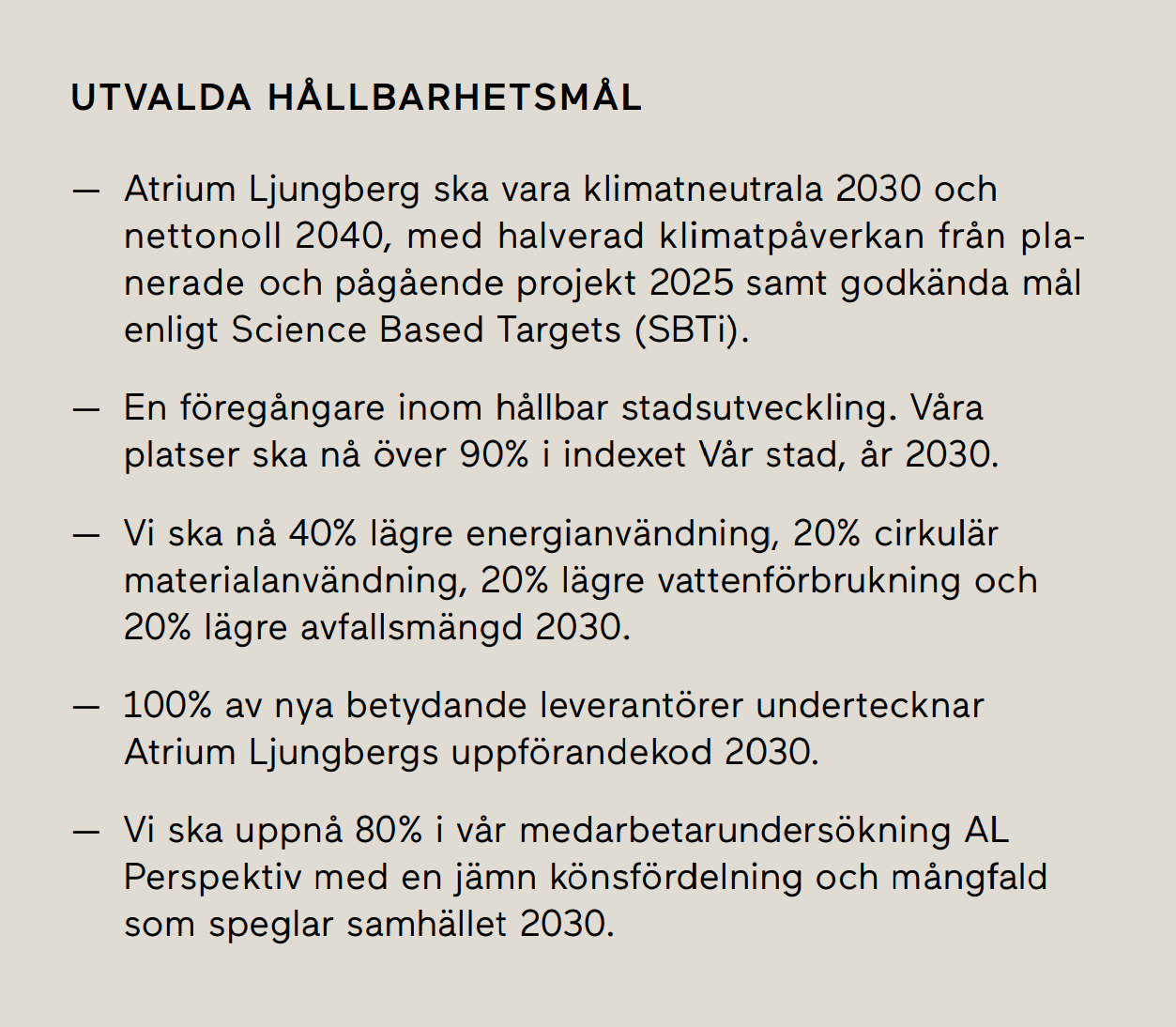  En långsiktigt hållbar investering